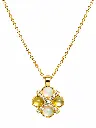 Opalescent Clover Gold Pendant Necklace.webp