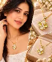 Golden Opal Flower Pendant Showcase.webp