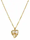 Gold Heart Pendant with Floral Sparkle.webp