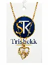 Gold Heart Pendant on Trishekk Jewelry Card.webp
