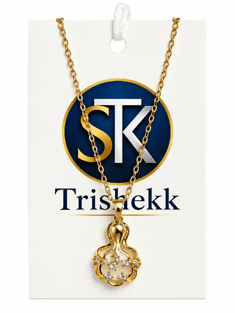 Luxury Gold Pendant Necklace Display.webp