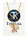 Gold Bow Pendant on Trishekk Jewelry Card.webp