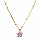 Lilac Gemstone Flower Necklace.webp