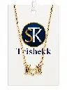 Trishekk Gold Heart Pendant Display.webp