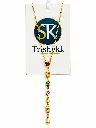 Trishekk Gold Gemstone Necklace Display.webp