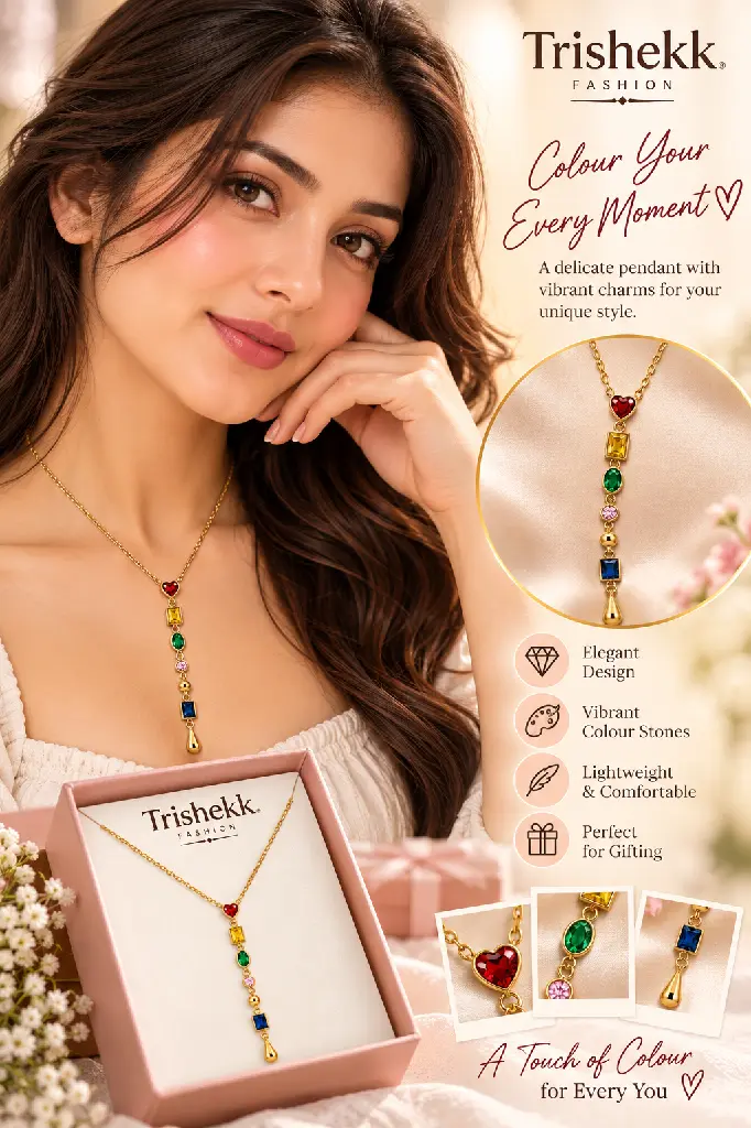 Trishekk Colourful Pendant Elegance.webp