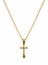 Christmas crossed pendent necklace